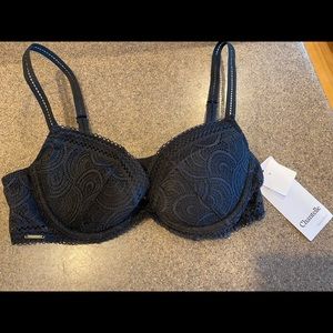 NWT Chantelle padded plunge underwire demi bra various sizes 32B 32C 34B 36B